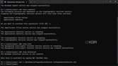 Screenshot of Command Prompt after running a command to rename the Software Distributin folder