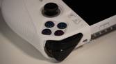 The cutouts for the joystick and XYAB buttons on the Jsaux Grip Set.