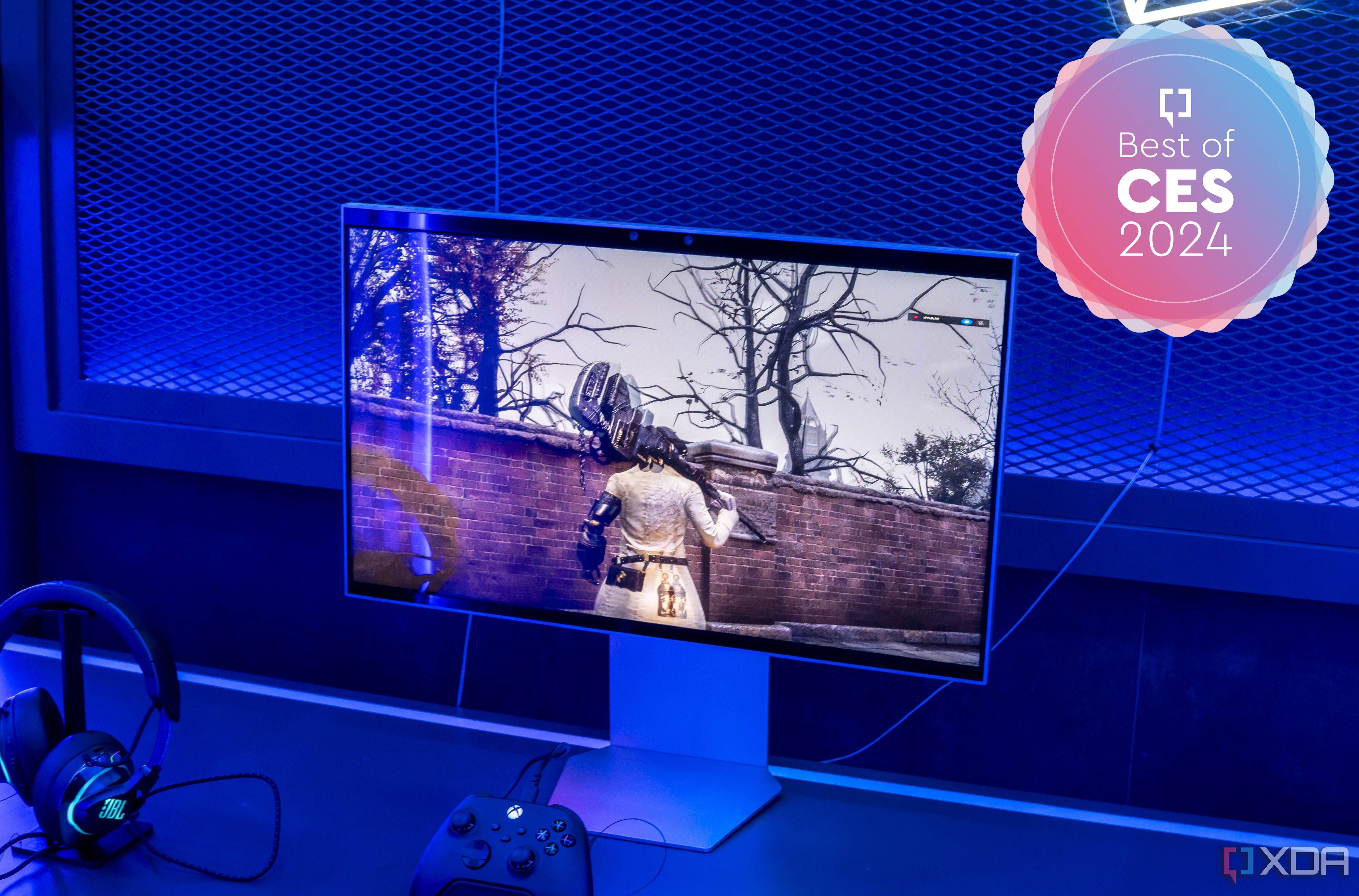 Angled view of the Samsung 2D 3D Gaming Monitor