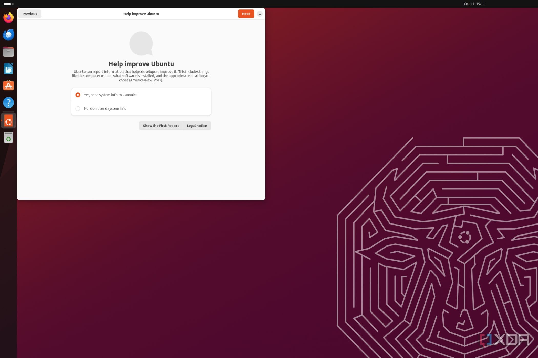A screenshot of Ubuntu running on the Raspberry Pi