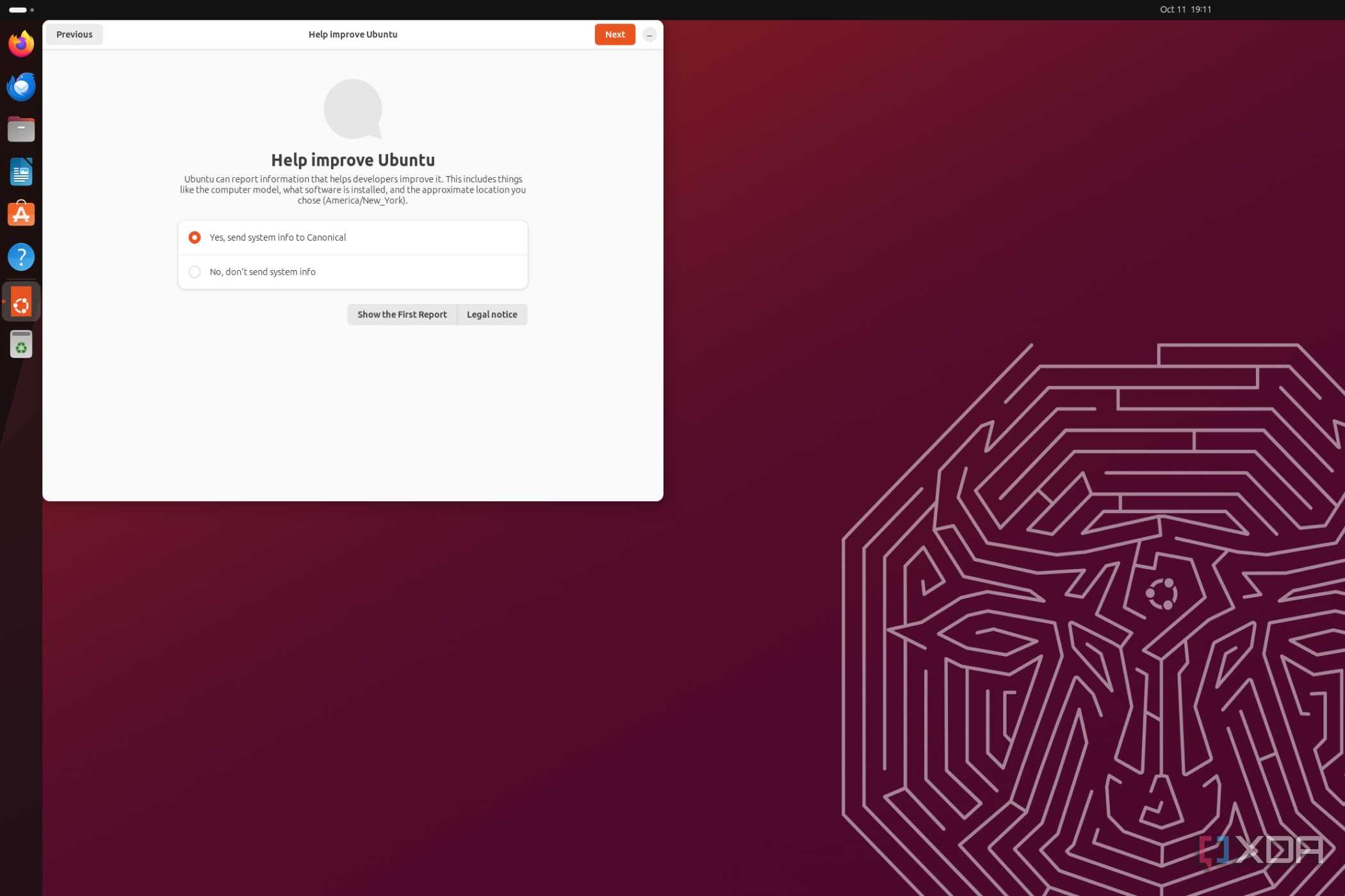 A screenshot of Ubuntu running on the Raspberry Pi