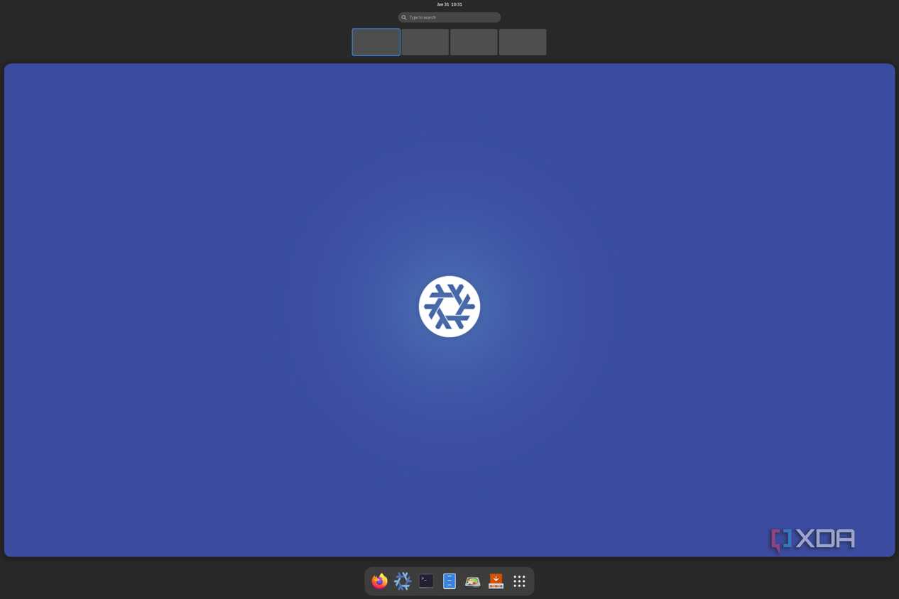 A screenshot of NixOS