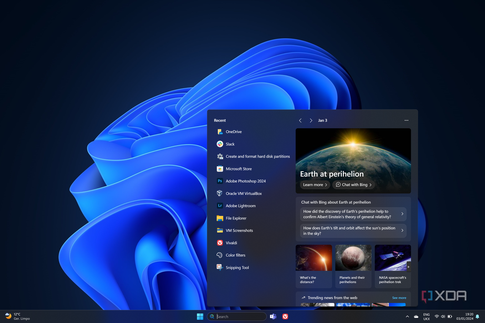 Screenshot of Windows Search on Windows 11