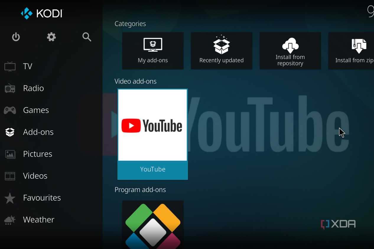 A screenshot of LibreELEC running on the Raspberry Pi 5