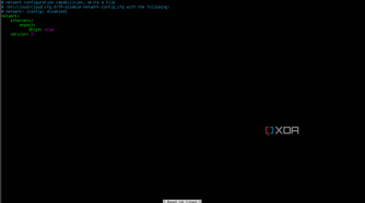 A screenshot of Ubuntu's default network configuration file.