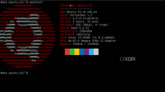 A screenshot of NeoFetch running on Ubuntu Server.