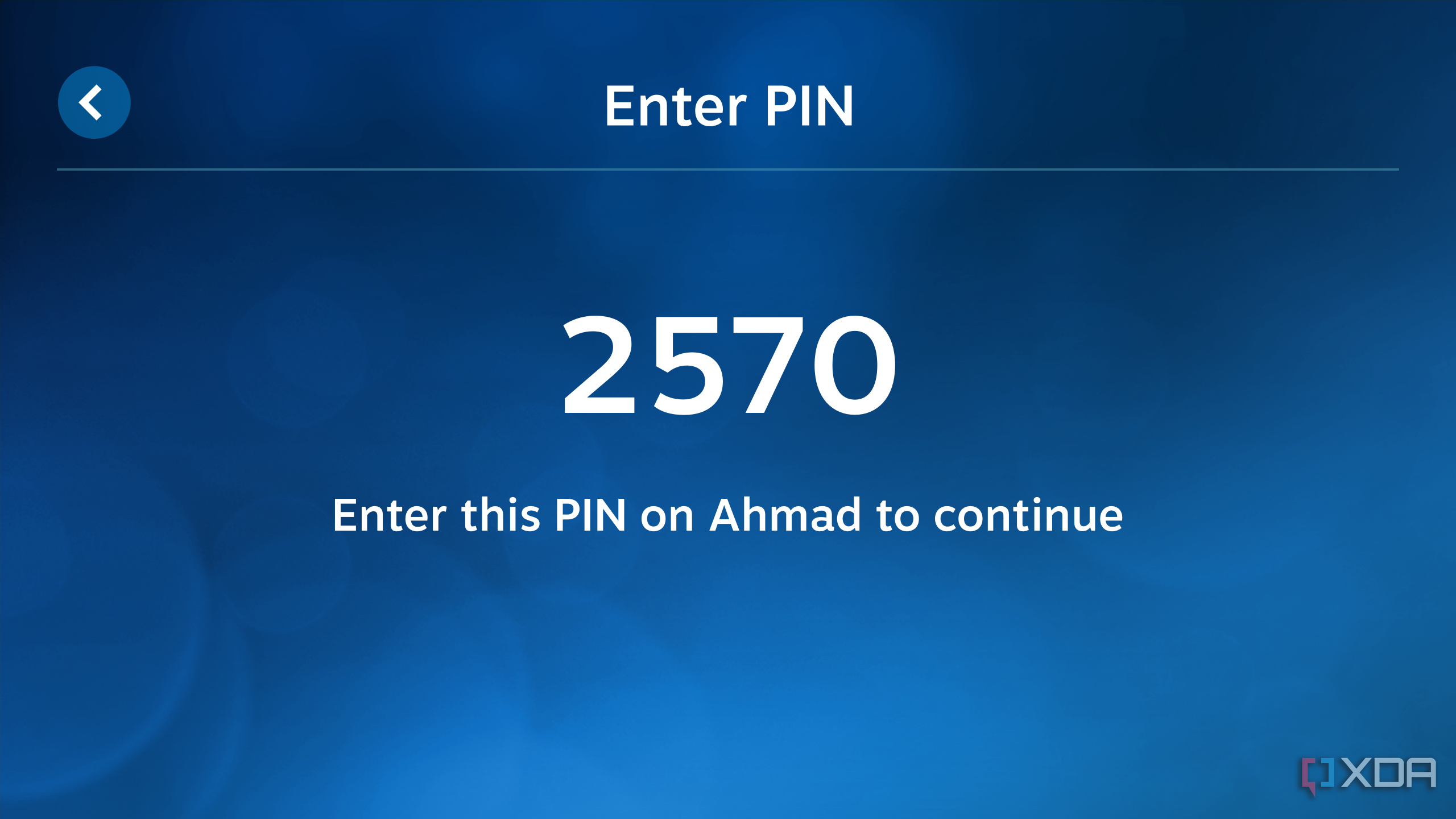 4-digit pin code on the Steam Link application, which is the same as the one shown on PC