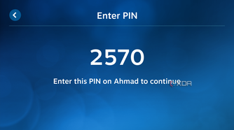4-digit pin code on the Steam Link application, which is the same as the one shown on PC