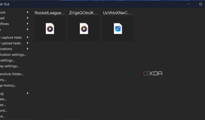 Screenshot of the starting screen in ShareX