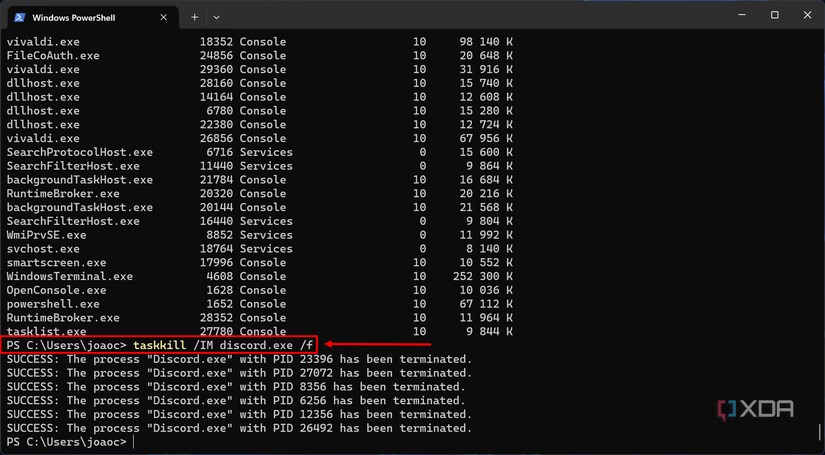 Taskkill Command Windows Terminal How to force-quit applications in Windows 11