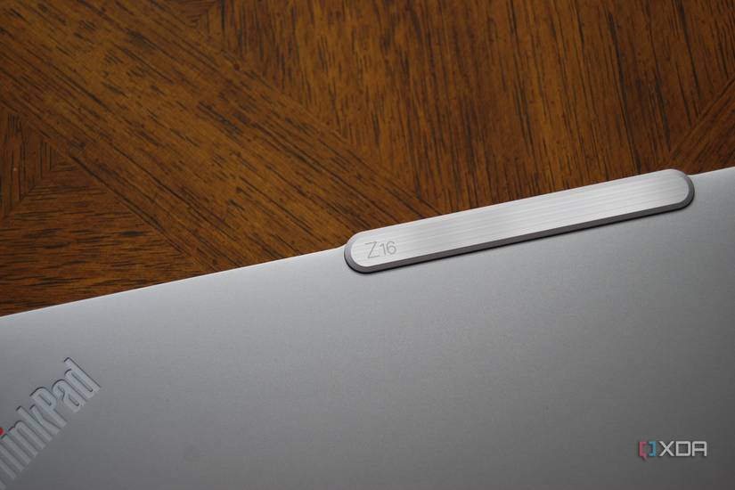 ThinkPad Z16 (Gen 2) camera bar from the outside