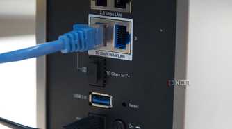 TP-Link Archer BE800 wired connectivity close
