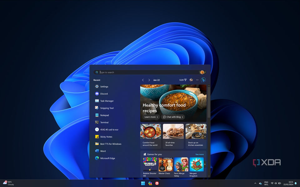 Screenshot of the Windows Search window on the Windows 11 desktop