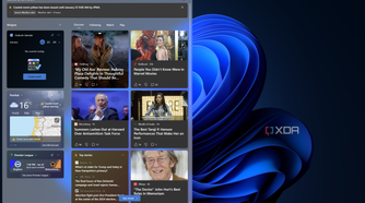 Screenshot of the Widgets panel in Windows 11