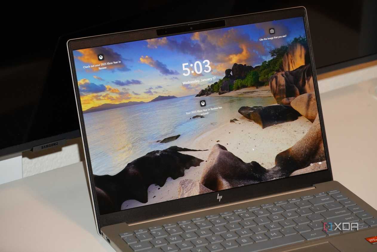 The ads on the Windows 11 Lock Screen.