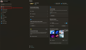 Screenshot of the Windows 11 Settings app with the System section highlighted on the side menu