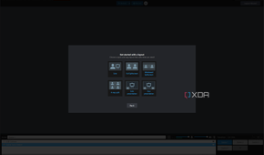 Screenshot of the layout wizard in XSplit