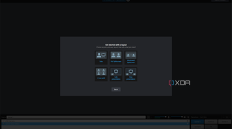 Screenshot of the layout wizard in XSplit
