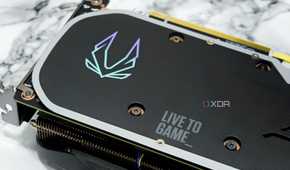 An image showing the Zotac branding on its RTX 4070 Super Trinity Black Edition GPU backplate.