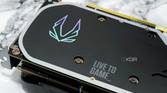 An image showing the Zotac branding on its RTX 4070 Super Trinity Black Edition GPU backplate.
