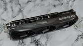 An image showing the top of the Zotac Gaming GeForce RTX 4070 Super Trinity Black Edition GPU.
