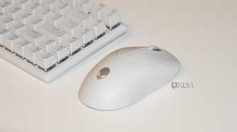 The Alienware Pro Gaming Mouse next to an Alienware keyboard.