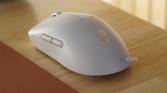 The Alienware Pro Gaming mouse on the side of a desk.