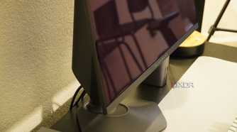 The bottom half of the Alienware QD-OLED 27.