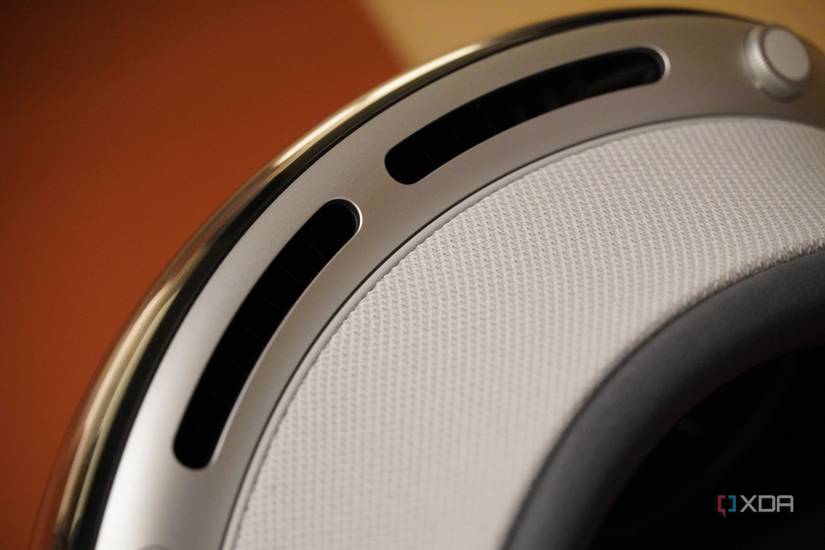 Vents on the top of Apple Vision Pro.