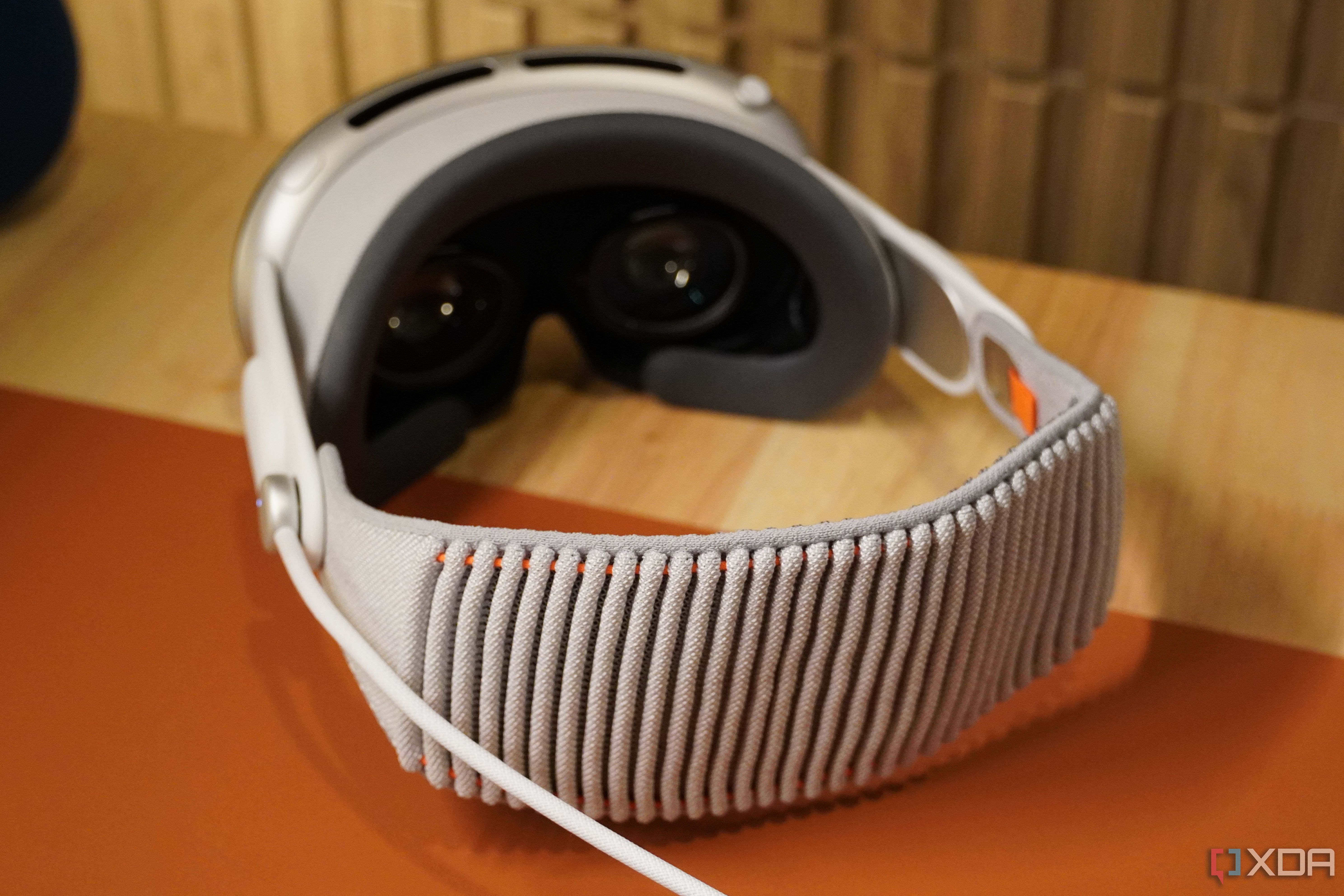 The back of Apple Vision Pro.