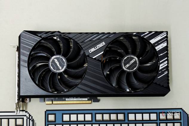 An image showing the front of the ASRock Challenger RX 7700 XT.