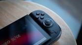 Right side of the Ayaneo Slide showing joystick, buttons, and ABXY