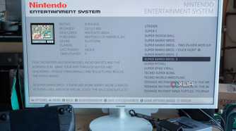 Batocera showing a NES collection of games, highlighing Super Mario Bros 3