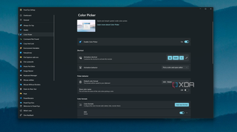 Screenshot of color picker in PowerToys