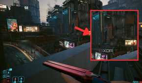 A screenshot showing the Cyberpunk 2077 image quality with DLSS frame generation enabled.
