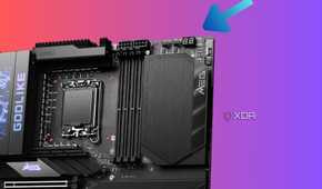 An illustration to highlight the Debug Code LED on an MSI motherboard.