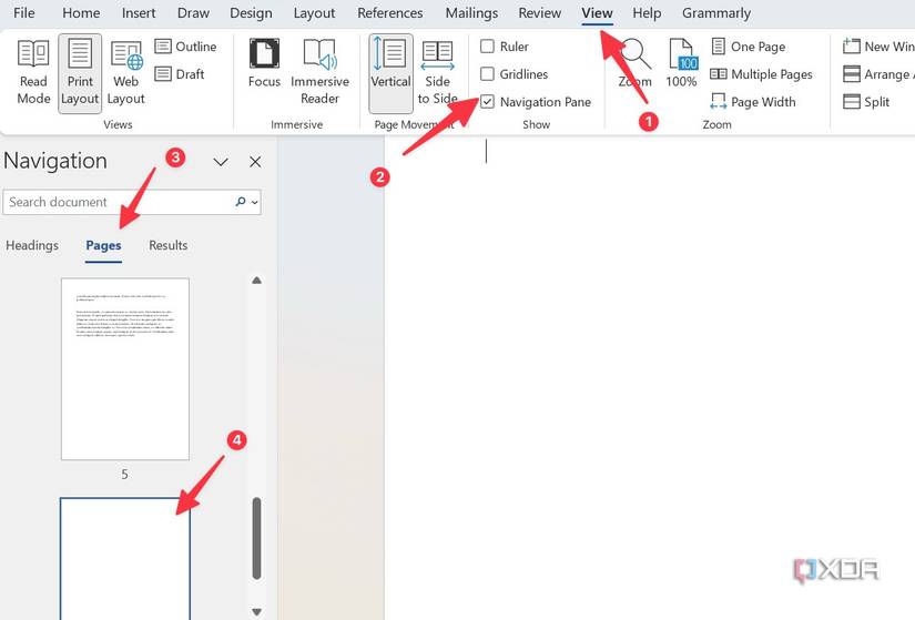 How to delete a page in Microsoft Word
