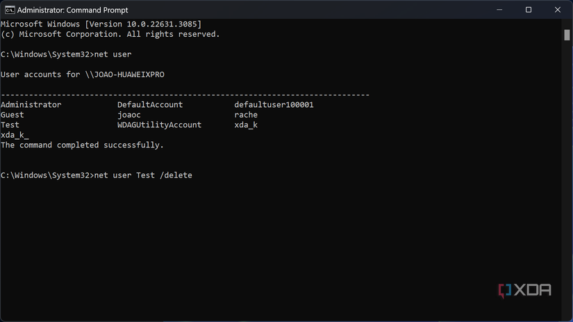 Delete User Command Prompt How to delete a user account on Windows 11