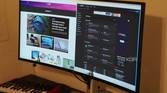 A sample productivity workflow on the Dell UltraSharp 34 monitor.