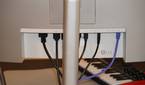 The back of a Dell UltraSharp 34 monitor.