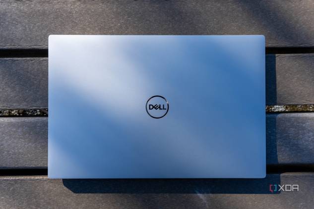 Top down view of Dell laptop