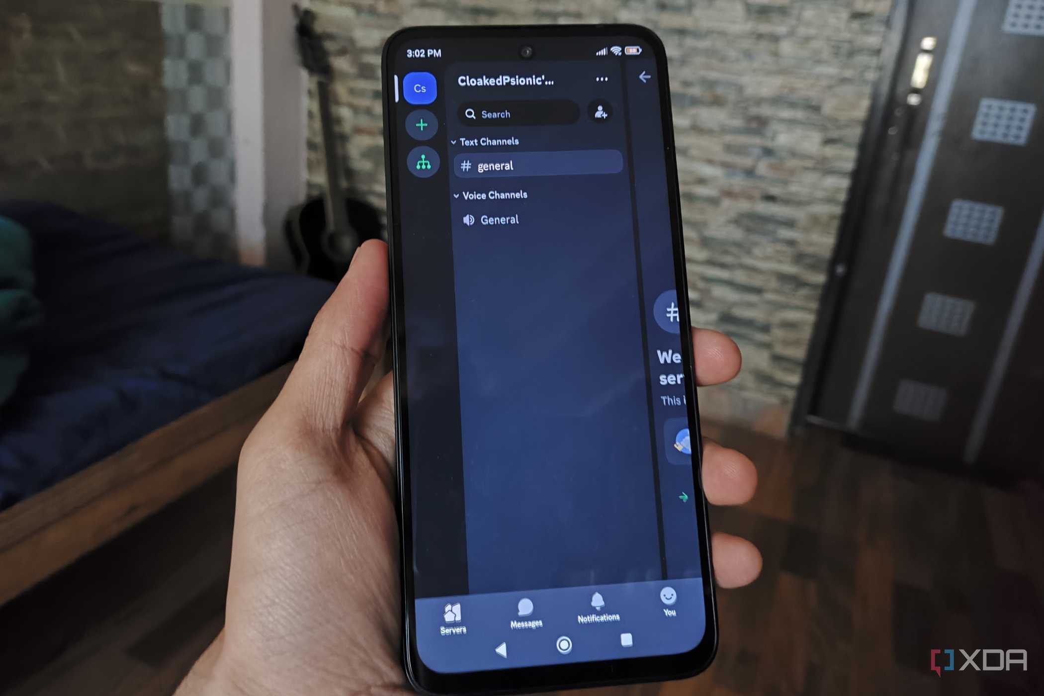 The Discord app running on a Poco M6 Pro