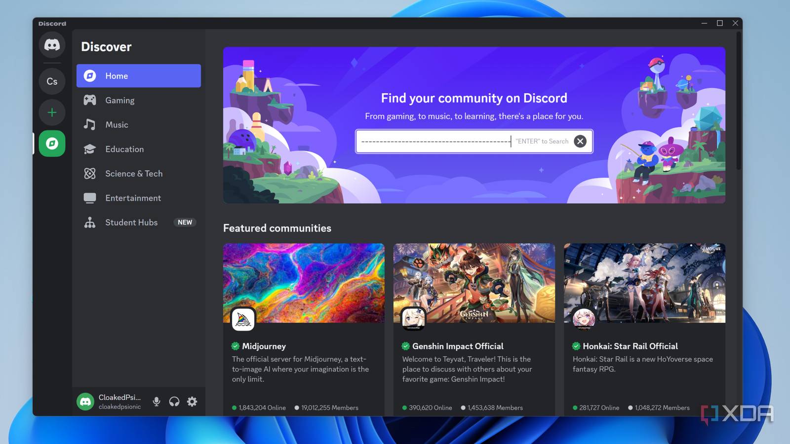 The Discord communities