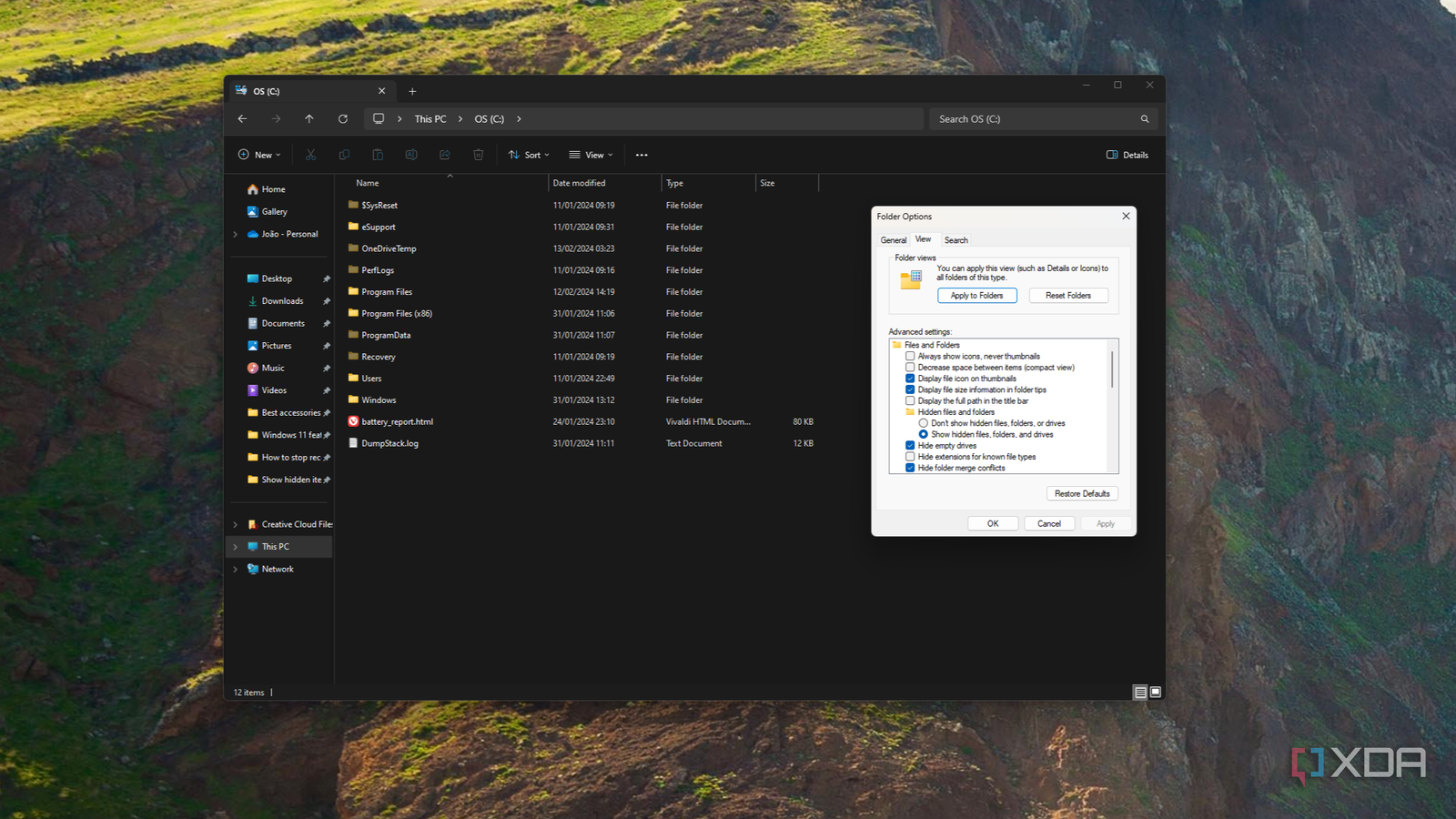 Show Hidden Files Folders And Drives In Windows 10