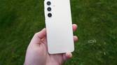 The Samsung Galaxy S24 in hand.