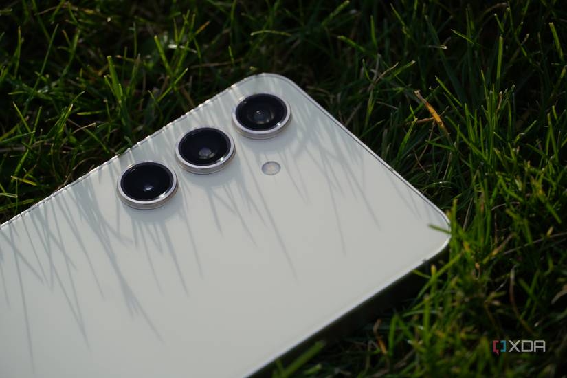 The triple-camera system on the Samsung Galaxy S24.