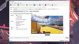 A screenshot showing Handbrake program running on Windows PC.