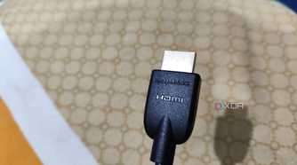 An HDMI cable