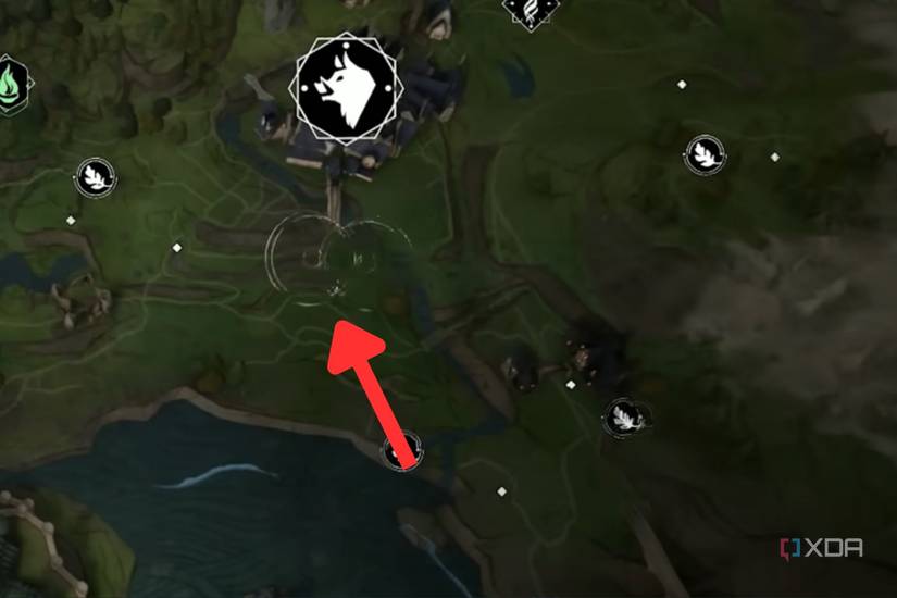 An image showing a a garbled cursor while moving over the maps in Hogwarts Legacy.