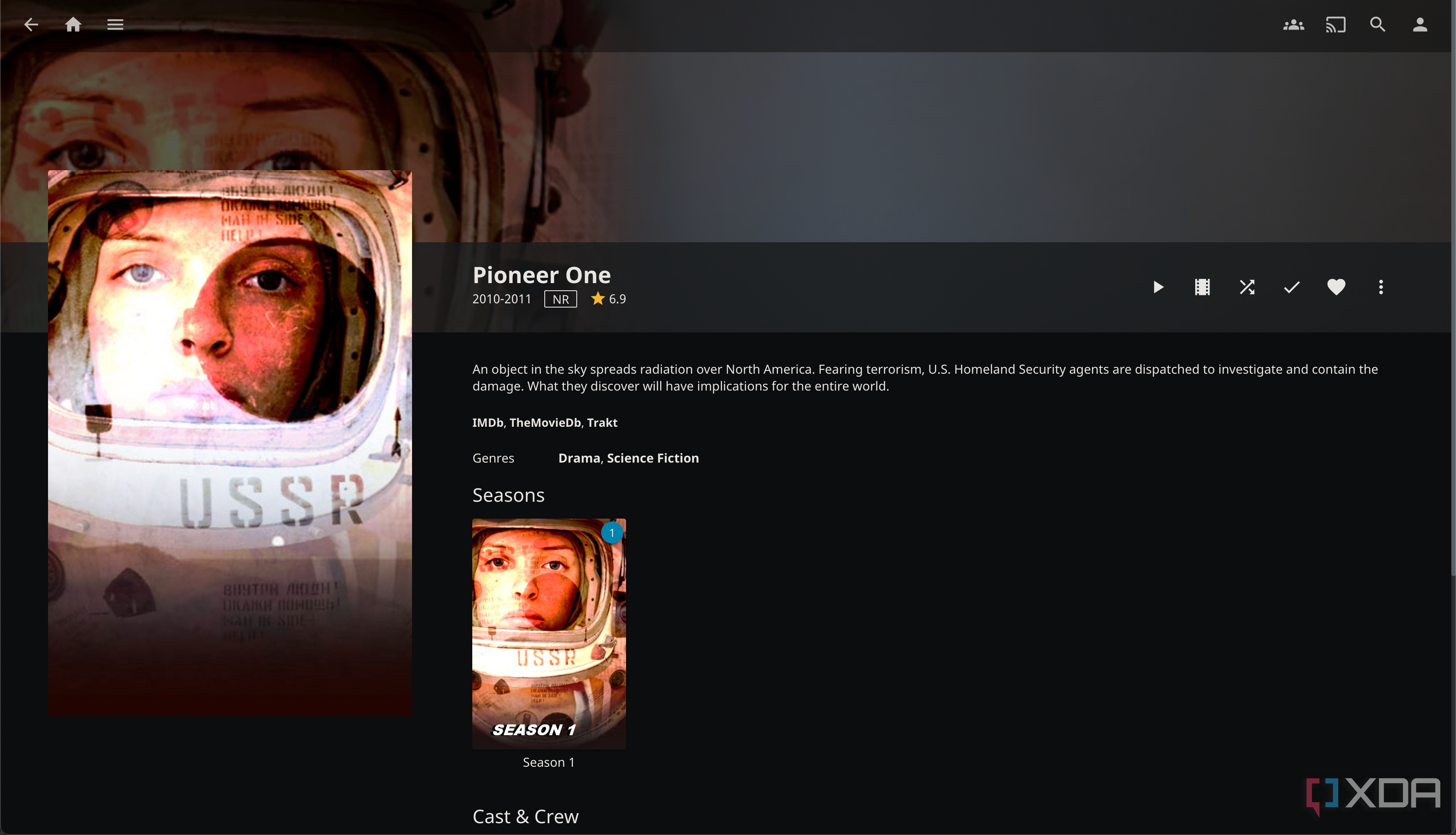 TV show "Pioneer One" in Jellyfin